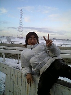 大雪の笠松