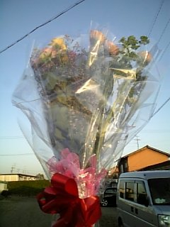 貰った花束